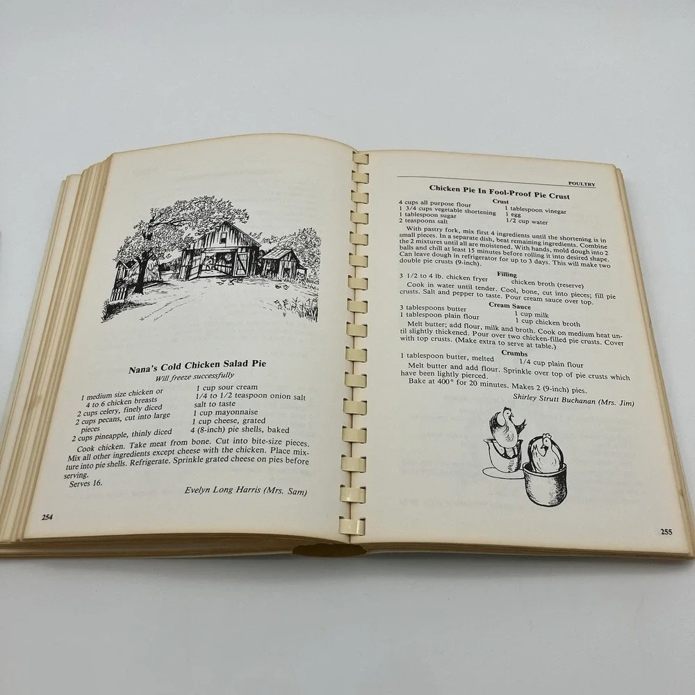 Vtg. 86 Lexington NC Charity League Cookbook Taste of the Town Recipes Americana